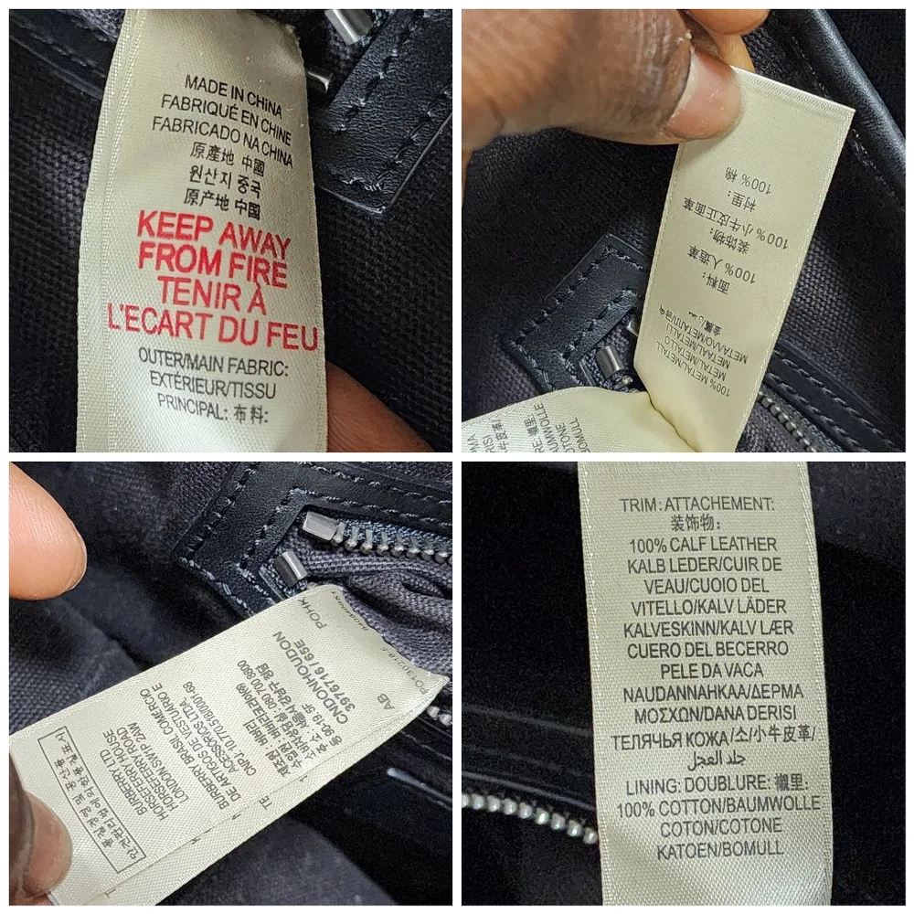 Burberry Smoked Check Backpack Black